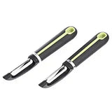 Wholesale-Amazon B07W13PYMB Basics 2-Piece Peeler Set, Soft Grip Handle - Grey and Green-Peeler-Electro Vision Inc