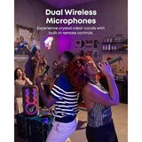 Wholesale-Anker Rave3s Soundcore Wireless Karaoke Party Speaker W/ 2X Wireless Microphones (Black) - A31A3012-Wireless Karaoke Speakers-Electro Vision Inc