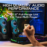 Wholesale-Argom SP-1068BK Combat Gaming S68 2.0CH Multimedia Speakers-Multimedia Speakers-Electro Vision Inc