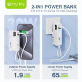 Wholesale-Bavin PC018S Fast Charging Power Bank 30W 10000mAh-Power Bank-Electro Vision Inc