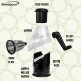 Wholesale-Brentwood KA5060BK Rotary Grater Shredder Slicer-Food Chopper & Processor-Electro Vision Inc