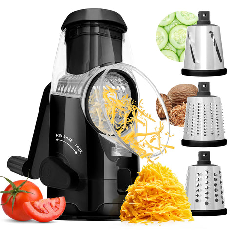 Wholesale-Brentwood KA5060BK Rotary Grater Shredder Slicer-Food Chopper & Processor-Electro Vision Inc