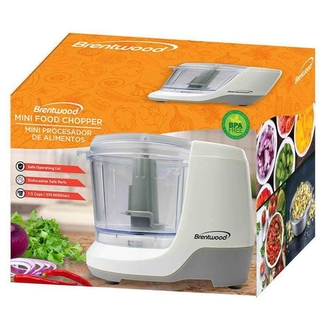 Wholesale-Brentwood MC109W Mini Food Chopper-Food Chopper & Processor-Electro Vision Inc