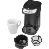Wholesale-Brentwood TS1101BK K-Cup Single Serve Coffee Maker-Coffee Maker-Electro Vision Inc