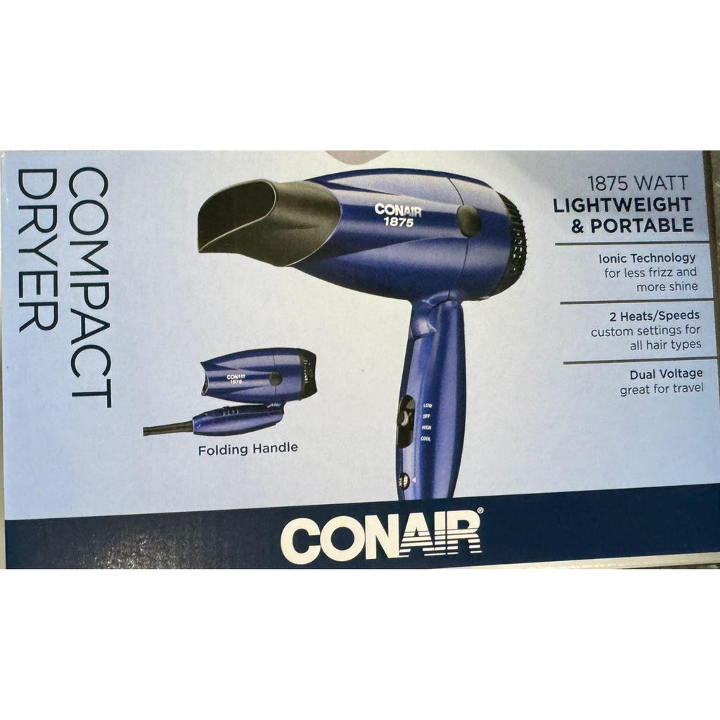 Conair lightweight portable dual voltage compact hair dryer 1875 watt hotsell