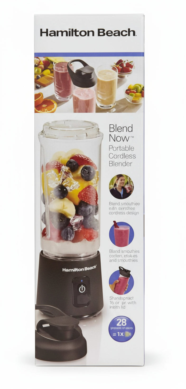 Wholesale-Hamilton Beach 51180 Portable Cordless Blender (Black)-Blender-Electro Vision Inc