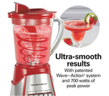 Wholesale-Hamilton Beach 58147 Blender W/ 4 Speeds, 700W (Red)-Blender-Electro Vision Inc