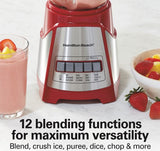 Wholesale-Hamilton Beach 58147 Blender W/ 4 Speeds, 700W (Red)-Blender-Electro Vision Inc