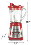 Wholesale-Hamilton Beach 58147 Blender W/ 4 Speeds, 700W (Red)-Blender-Electro Vision Inc