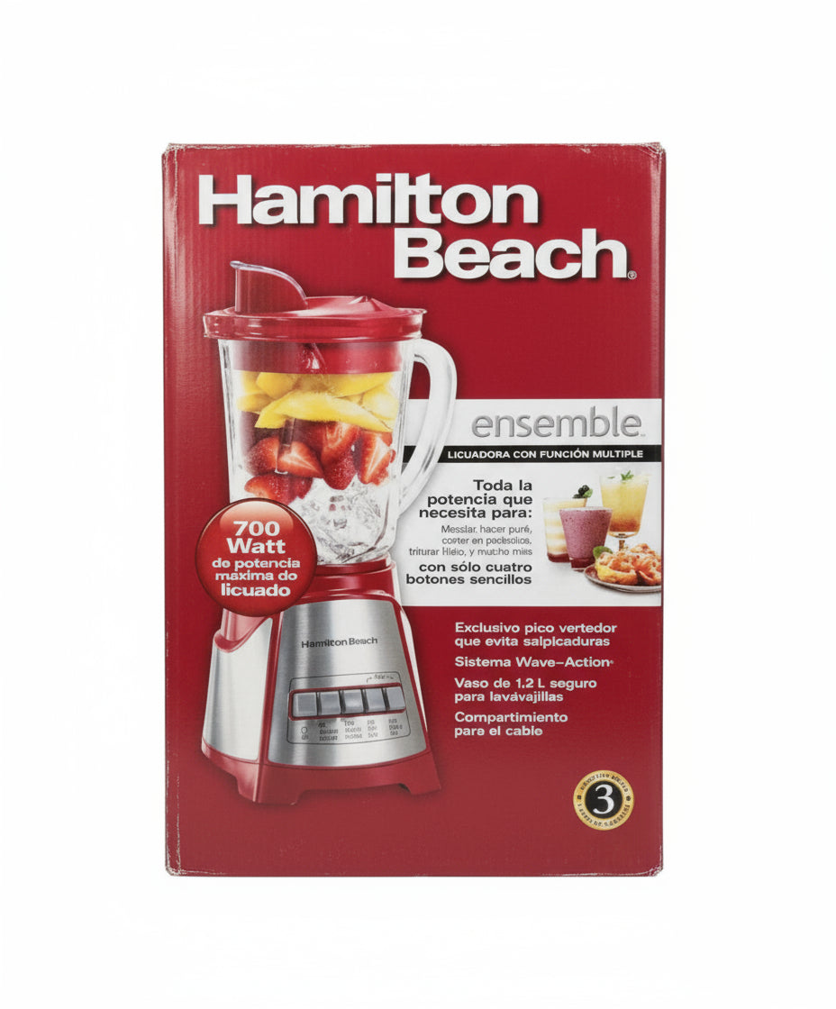 Wholesale-Hamilton Beach 58147 Blender W/ 4 Speeds, 700W (Red)-Blender-Electro Vision Inc