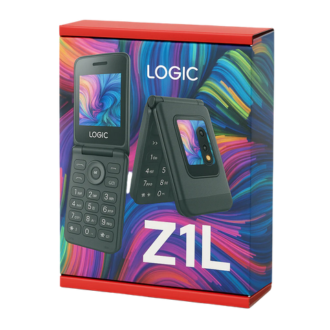 Wholesale-Logic Z1L 4G Dual Screen Flip Phone – Unlocked, Compact with Camera-Flip Phone-Electro Vision Inc