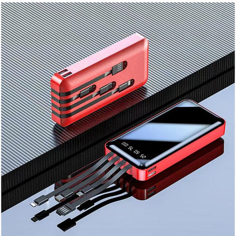Wholesale-Power Bank - 20,000 mAh - 4-in-1 Lightweight Power Bank with Super Fast Charging and Dual USB Ports-Electro Vision Inc