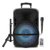 Wholesale-Audiobox ABX12S Speaker 12" W/ Bluetooth Karaoke - Tripod and Mic-Wireless Karaoke Speaker-Electro Vision Inc