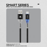 Volkano 20131-BK Smart series Auto Disconnect Micro USB cable, 1.8m