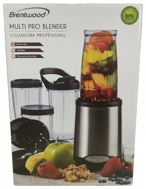 Brentwood JB-199 Multi Pro Personal Blender 20pc Set Stainless Steel