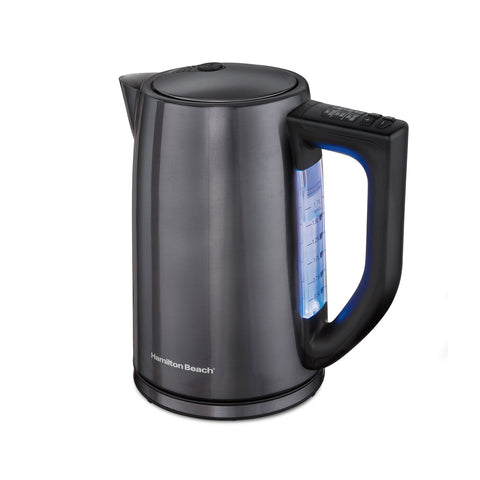 Hamilton Beach 41027R Electric Kettle 1.7L Black and Stainless Steel