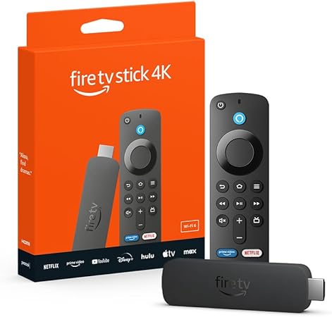 Amazon Firestick 4K Streaming device with Alexa Voice Remote