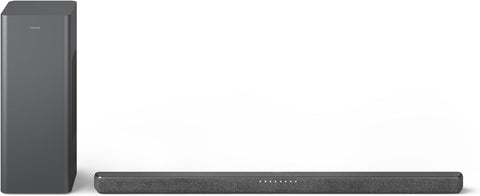Philips B6309 2.1 Channel Soundbar with Wireless Subwoofer - Bluetooth, HDMI eARC, Dolby Atmos, DTS Virtual:X, 320W Max Power, Dark Grey