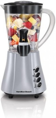 Hamilton Beach 58620CR Blender with Dispenser Plastic Jar, Metal Grey