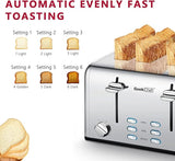 Geek Chef THT3012D Toaster Stainless Steel - 4 Slice