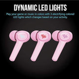 iLuv SG100PN Low Latency Gaming Wireless Earbuds Pink IPX6