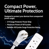 Precision Power 3PUSB PPI 3 Prong Surge Protector w/ USB