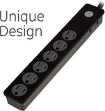 GE 47223 Surge Protector 6-Outlet - 2 Ft Extension Cord