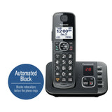 Panasonic KXTG3833M-R/B -  3-Handset Cordless Phone System with Answering System Certified Refurbished