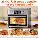 Comfee CO-F25A1-R/B  Air Fryer Toaster Oven Combo Certified Refurbished 12-in-1