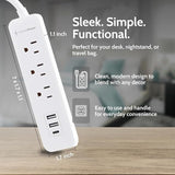 Precision Power 3PUSB PPI 3 Prong Surge Protector w/ USB