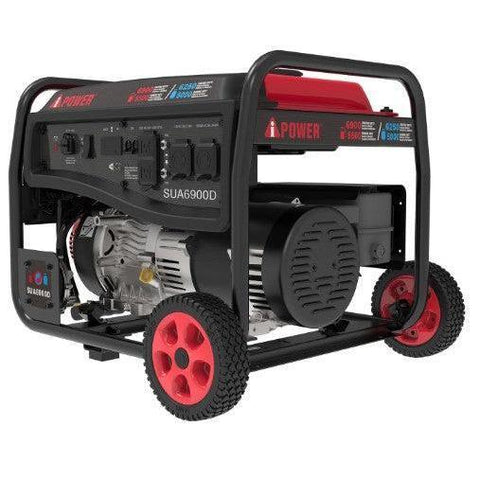 Wholesale-A-iPower SUA6900D Dual Fuel Portable Generator 6900W-Generator-Electro Vision Inc