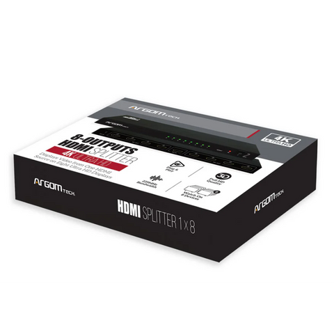 Wholesale-ARGOM SPLITTER 8-OUTPUTS HDMI 4K HD-Electro Vision Inc