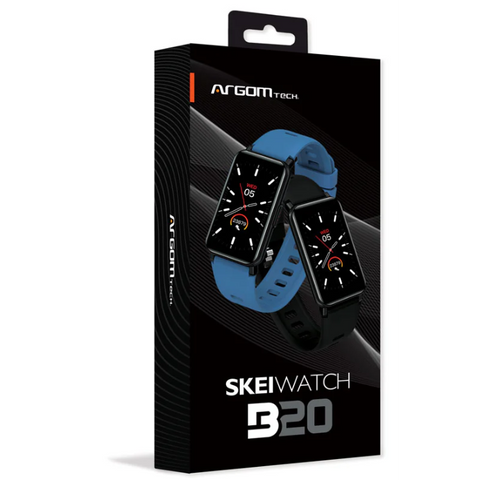 Wholesale-ARGOM WT-6020BK SMART WATCH SKEIWATCH B20 W/ACCESSORIES BLACK-Electro Vision Inc