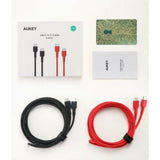 Wholesale-AUKEY CB-CD28 USB C Cable USB C to USB C Cable [2 Pack 6.6ft]-Cable-Electro Vision Inc