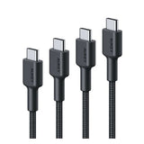 Wholesale-AUKEY CB-CD37 Type-C 1ft, 3.3ft, 6.6ft, and 10ft cables (4-PK)-USB Cable-Electro Vision Inc