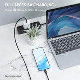 Wholesale-AUKEY CB-NCC1 1m Nylon Braided USB-C to USB-C Cable 60W/480Mbps-USB Cable-Electro Vision Inc