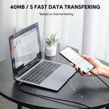 Wholesale-AUKEY CB-NCC1 1m Nylon Braided USB-C to USB-C Cable 60W/480Mbps-USB Cable-Electro Vision Inc