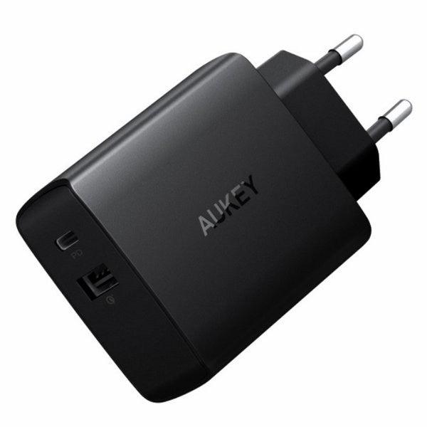 Wholesale-AUKEY PA-Y17 USB-C Charger with Power Delivery 18W USB Wall Charger-Charger-Electro Vision Inc