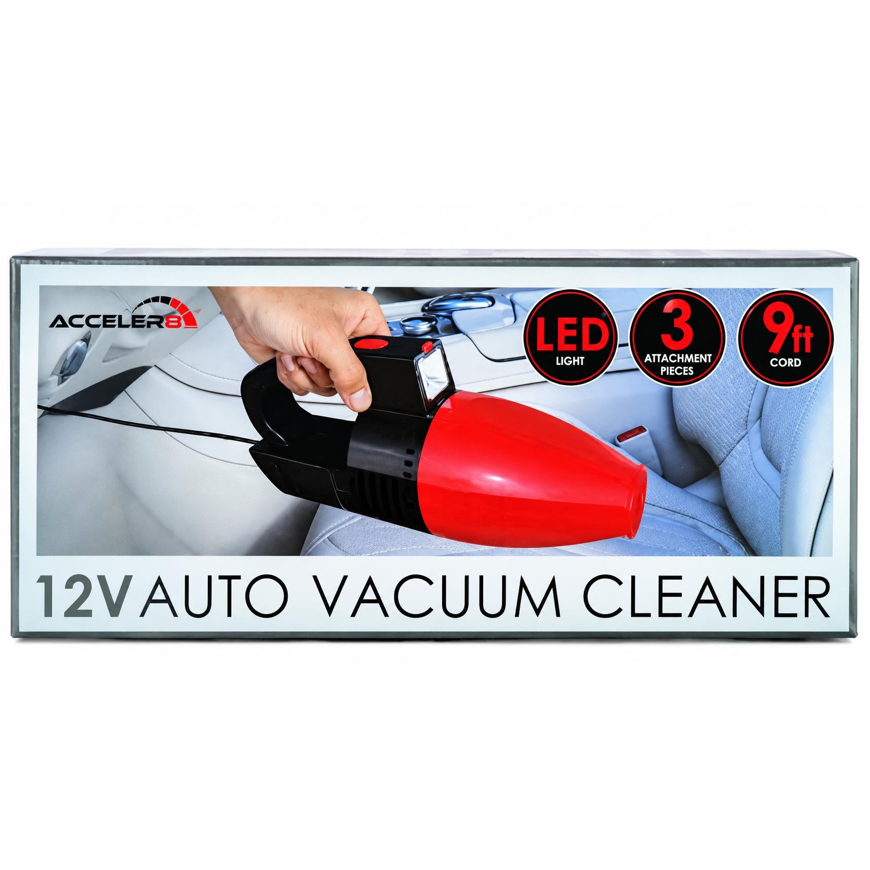 Wholesale-Acceler8 E316 Car Vacuum Cleaner 12V-Vaccuum-Electro Vision Inc