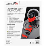 Wholesale-Acceler8 E916 Auto Wet & Dry Shop Vacuum-Vaccuum-Electro Vision Inc
