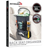 Wholesale-Accelr8 E403B Backseat Car Organizer with Cooler - Black-Car Organizer-Electro Vision Inc