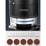 Wholesale-Aicook GG9400D Coffee Grinder - Conical Burr-Coffee Grinder-Electro Vision Inc