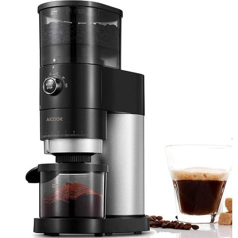 Wholesale-Aicook GG9400D Coffee Grinder - Conical Burr-Coffee Grinder-Electro Vision Inc