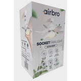 Wholesale-AirBro FLA21 Socket Fan Light w/ 3 Speed-Fan Light-Electro Vision Inc