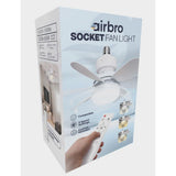 Wholesale-AirBro FLA21 Socket Fan Light w/ 3 Speed-Fan Light-Electro Vision Inc