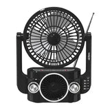 Wholesale-Airbro RXF-20 Rechargeable Portable Fan & Bluetooth Speaker - 5"-Speaker Fan-Electro Vision Inc