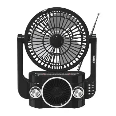 Wholesale-Airbro RXF-20 Rechargeable Portable Fan & Bluetooth Speaker-Electro Vision Inc