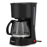 Wholesale-Aiwa WCF11007BLK Compact Coffee Maker, 6 Cup (22 oz), Reusable Filter, Coffee Scoop, Non-Stick Warming Plate - Black-Coffee Maker-Electro Vision Inc
