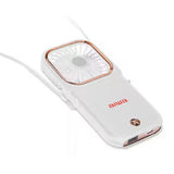 Wholesale-Aiwa WPF41008WHT 5-in-1 Phone Holder Fan with Power Bank 4000mAh - White-Callphone Holder-Electro Vision Inc