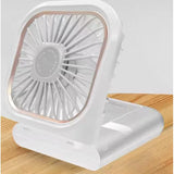 Wholesale-Aiwa WPF41008WHT 5-in-1 Phone Holder Fan with Power Bank 4000mAh - White-Callphone Holder-Electro Vision Inc